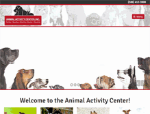 Tablet Screenshot of animalactivitycenter.com